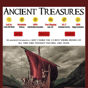 Ancient Treasures, Here are the Top 15 Best Viking Movies of all time New Blog Post!