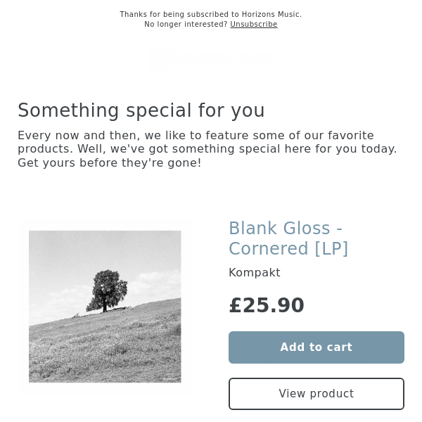 NEW! Blank Gloss - Cornered [LP] [kompakt]