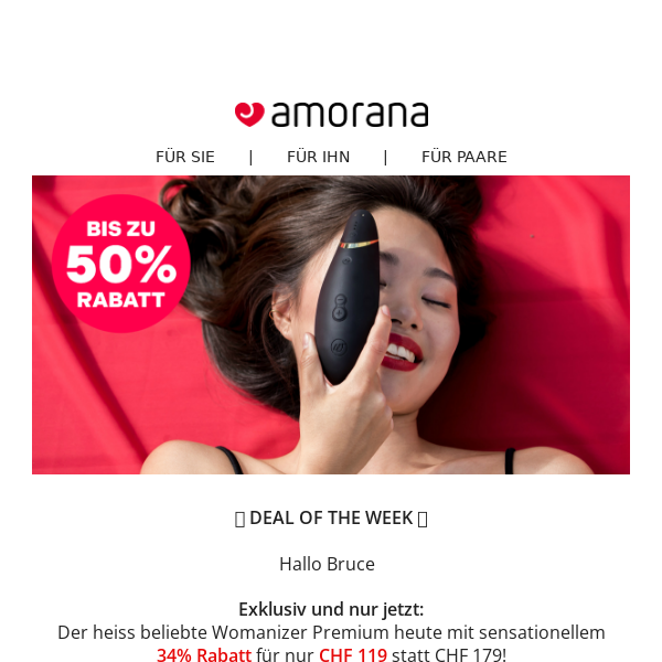 💥 Ultimativer Deal of the Week: Womanizer Premium 💥