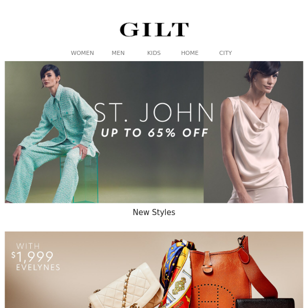 New St. John Up to 65% Off
