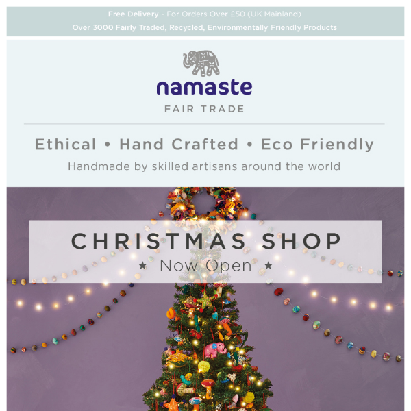Our Christmas Shop is now OPEN!