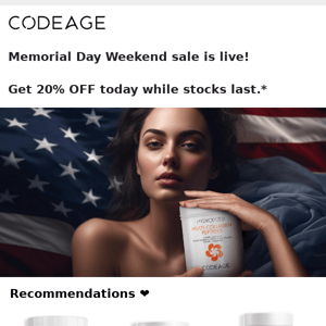 MEMORIAL DAY SALE IS LIVE