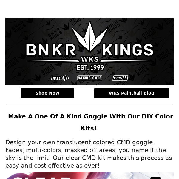 🎨 Create Your Own CMD Goggle With Our CMD DIY Color Kits!