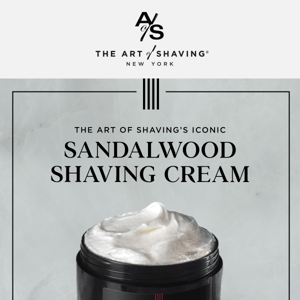 Discover our iconic Sandalwood Shaving Cream