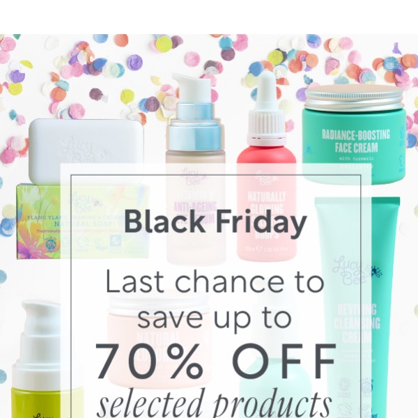 Last chance for up to 70% OFF