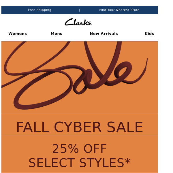 Clarks on sale 25 off