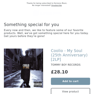 New! Coolio - My Soul (25th Anniversary) [2LP]