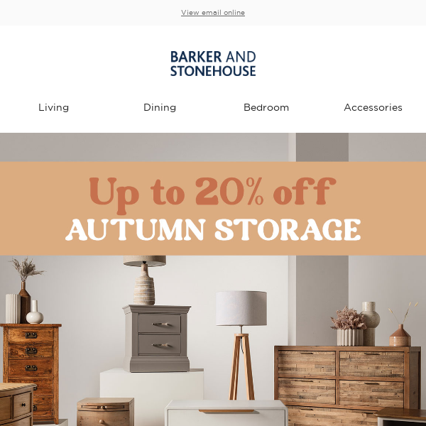 Storage Savings – up to 20% off!