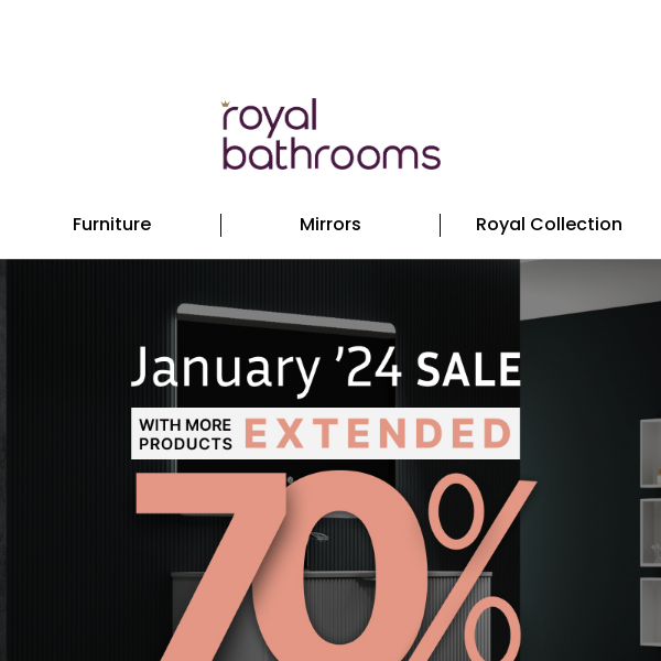 EXTENDED: January Sale Up To 70% Off 🔥