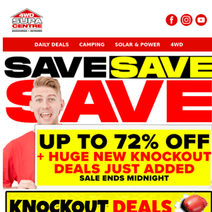 SAVE SAVE SAVE💲UP TO 72% OFF + Huge New Knockout Deals Just Added - Sales Ends Midnight