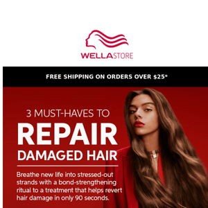 3 MUST-HAVES to repair damaged hair