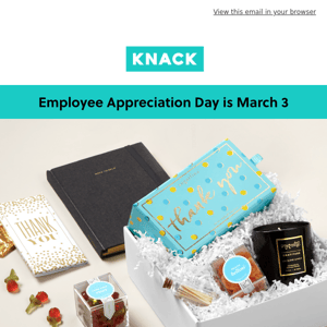 Coming Up: Employee Appreciation Day - 3/3