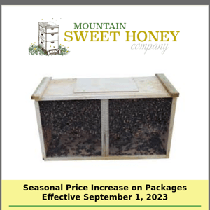 Seasonal Price Increase on Package Bees