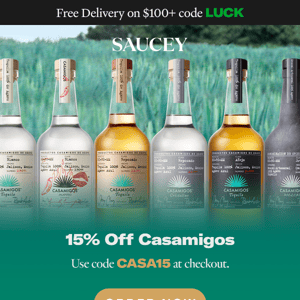 this week only: 15% off Casamigos