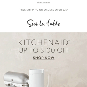 Two words: KitchenAid Sale!