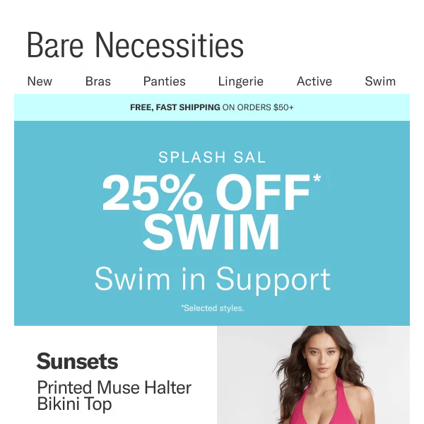 🏊‍♀️ Splash Sale: Get Up To 25% Off Swim! - Bare Necessities