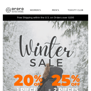 Last Day for Winter Sale!