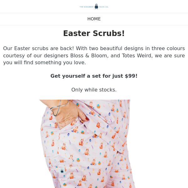 Easter Scrubs