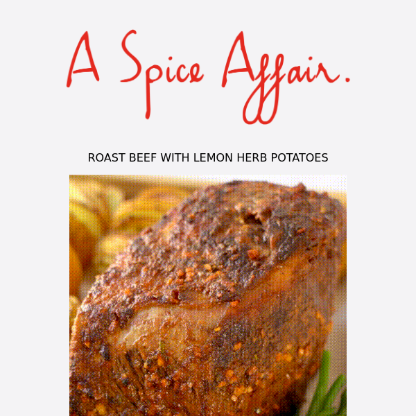 🍋🍃 Roast Beef with Lemon Herb Potatoes