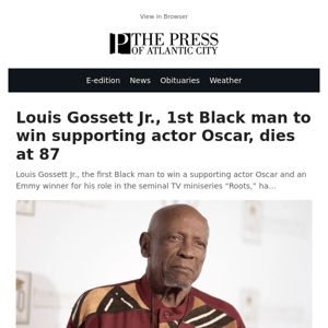 Louis Gossett Jr., 1st Black man to win supporting actor Oscar, dies at 87