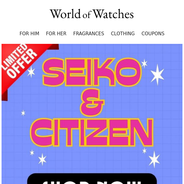 💎SALE: Seiko and Citizen