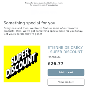 NEW! Etienne De Crecy - Super Discount 1 / 2 / 3