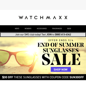 End of Summer Sunglass Sale🔥Your deals are heating up