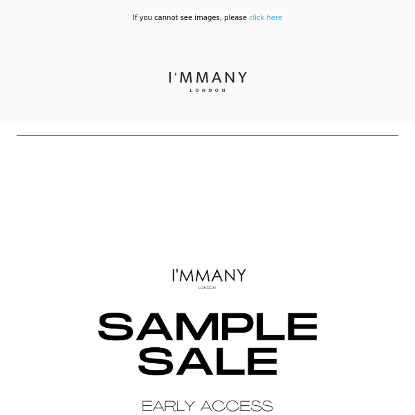 SAMPLE SALE EARLY ACCESS