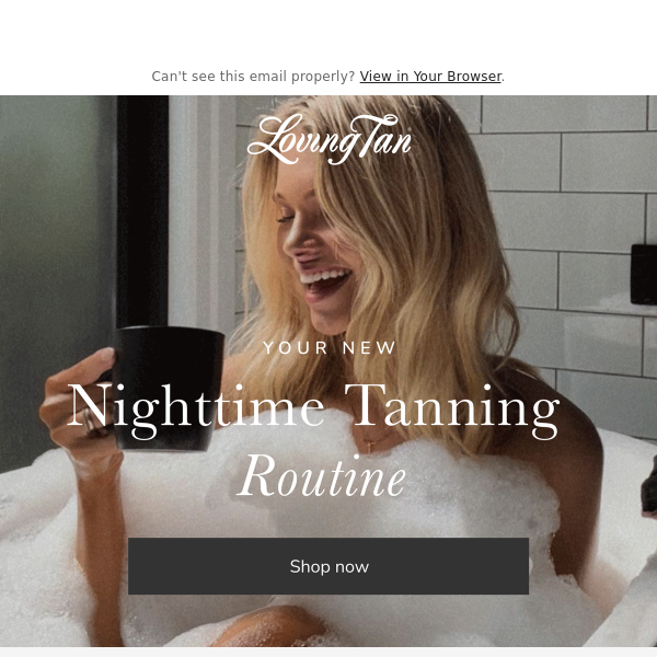 Your new nighttime tanning routine 🌙