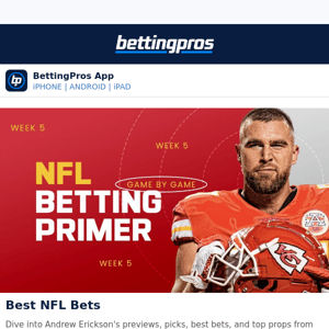 NFL Betting Primer: Top Picks & Player Prop Bets for Every Game