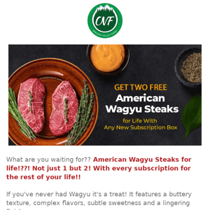 Don't miss out! Free Wagyu for life🥩!