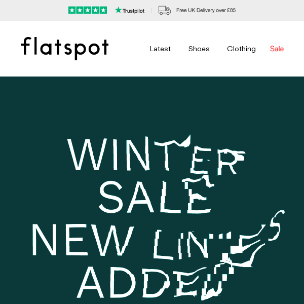 New Lines Added - Flatspot Winter Sale