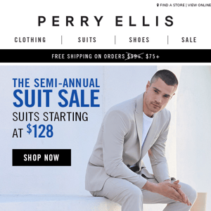 IT’S BACK: The Semi-Annual Suit Sale Starts Now