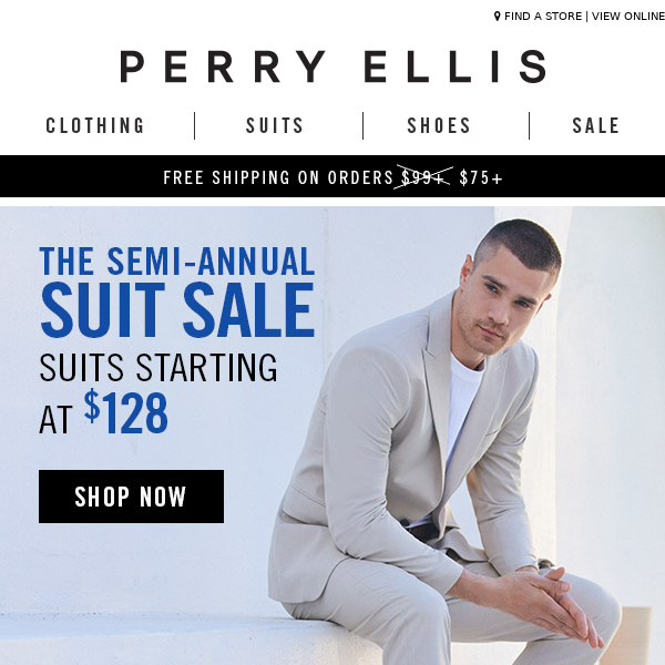 IT’S BACK: The Semi-Annual Suit Sale Starts Now