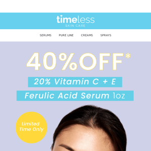 40% OFF 20% Vitamin C + E Ferulic Acid Serum 1oz*!🎉