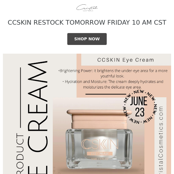 CCSKIN RESTOCK TOMORROW FRIDAY!
