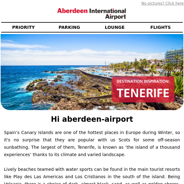 Check out our destination of the month Aberdeen Airport 🌴