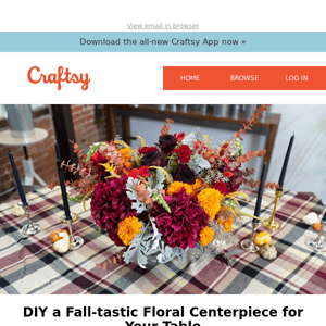 DIY a Fall-tastic Floral Centerpiece