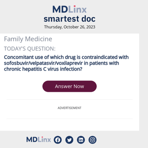 Smartest Doc Family Medicine Quiz for Thursday