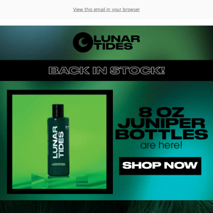 They're Back! Juniper Green XL Bottles