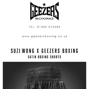 Suzi Wong x Geezers Boxing Stock Shorts 👊