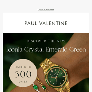 LIMITED EDITION: The Iconia Crystal Gold Green 💚