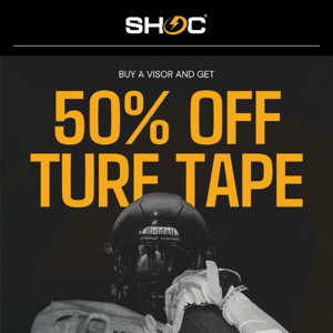 50% OFF TURF TAPE ⚡