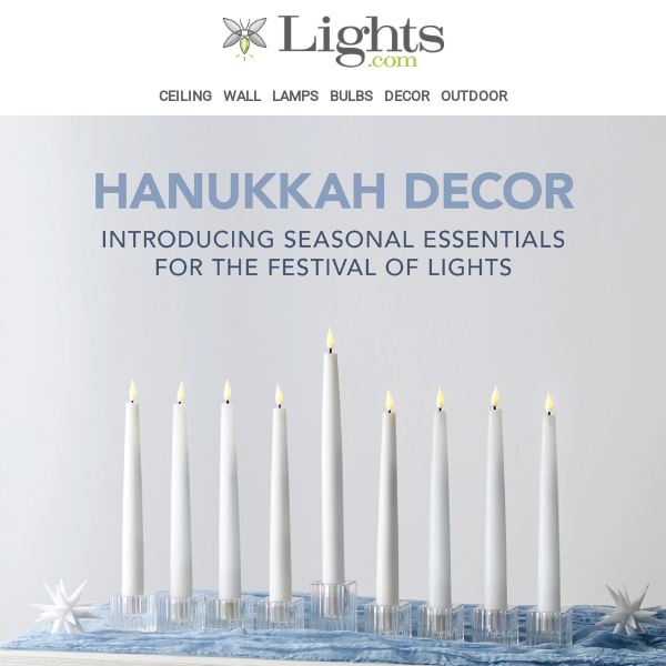Get Ready for Hanukkah! 💙🕯 | Lights.com