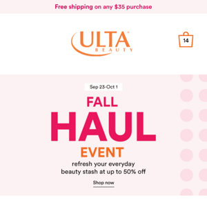 The Fall Haul Event has us in the shopping mood 🛍️
