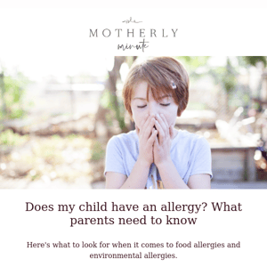 What parents need to know about allergies