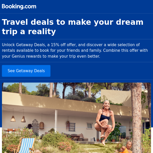 Getaway Deals on holiday rentals worldwide!