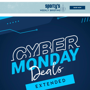 Cyber Monday Deals Extended!