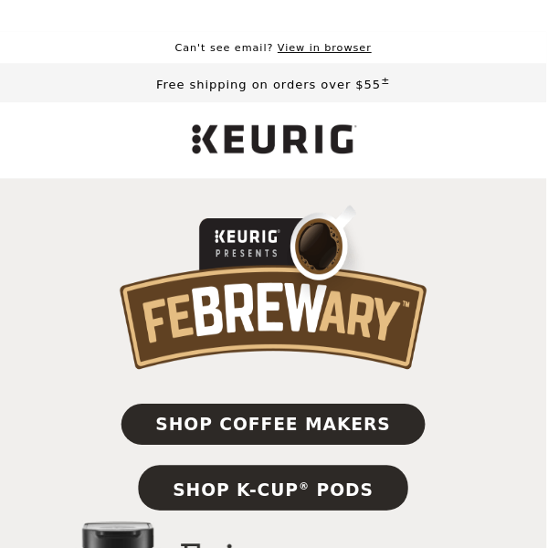 ☕ Enjoy your perfect cup with Keurig