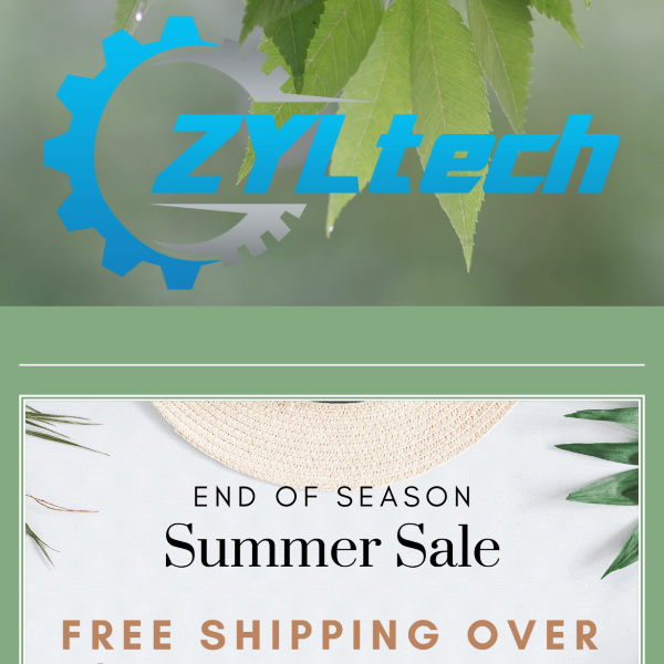 End of Summer Sale! FREE Shipping over $50!